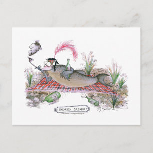 Gerookte zalmvis, tonifernandes briefkaart