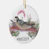 Gerookte zalmvis, tonifernandes keramisch ornament (Rechts)