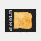 Geroosterd brood grappig Halloween-kostuum Fleece Deken (Voorkant (Horizontaal))