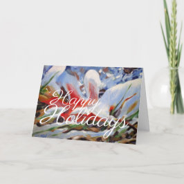 Geroosterd eiken leder #181015 feestdagen kaart