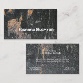 Geroosterd, geverfd, bevestigd metaal, op maat ges visitekaartje (Voorkant / Achterkant)