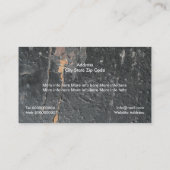 Geroosterd, geverfd, bevestigd metaal, op maat ges visitekaartje (Achterkant)