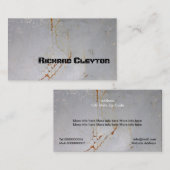 Geroosterd, geverfd, bevestigd metaal, op maat ges visitekaartje (Voorkant / Achterkant)