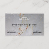 Geroosterd, geverfd, bevestigd metaal, op maat ges visitekaartje (Achterkant)