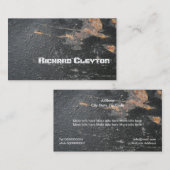 Geroosterd, geverfd, bevestigd metaal, op maat ges visitekaartje (Voorkant / Achterkant)