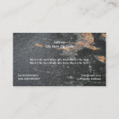 Geroosterd, geverfd, bevestigd metaal, op maat ges visitekaartje (Achterkant)