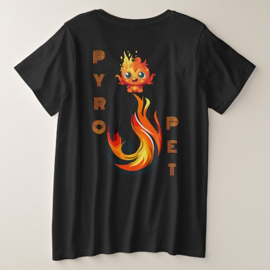 GEROOSTERD GROTE MAAT T-SHIRT (Design achterkant)