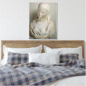 Geroosterd meisje (marmer) canvas afdruk (Insitu (Slaapkamer))