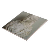 Geroosterd meisje (marmer) tegeltje (Zijkant)