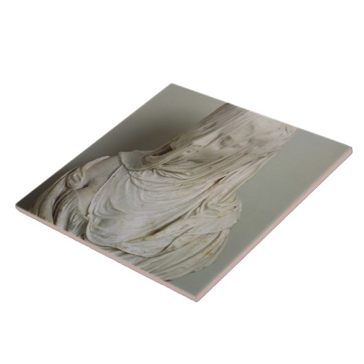 Geroosterd meisje (marmer) tegeltje (Zijkant)