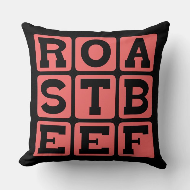 Geroosterd rundvlees, sandwichvlees kussen (Voorkant)