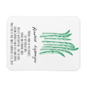 Geroosterde asperges recept magneet (Horizontaal)