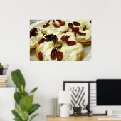 Geroosterde bagel met geitenkaas poster (Thuiskantoor)