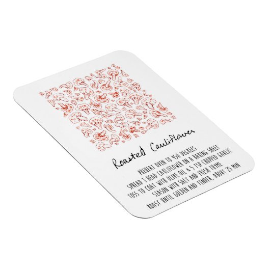 Geroosterde bloemkool recept magneet (Rechterzijde)
