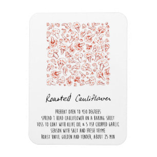 Geroosterde bloemkool recept magneet