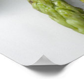 Geroosterde groene asperges met citroenzest, poster (Hoek)