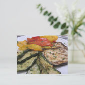 Geroosterde groenten briefkaart (Staand voorkant)