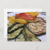 Geroosterde groenten briefkaart (Voorkant / Achterkant)