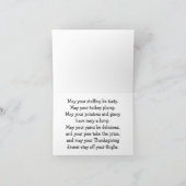 Geroosterde kalkoen vintage tuck Thanksgiving-groe Kaart (Binnen)