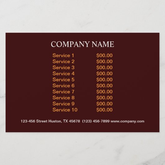 Geroosterde kip delicatessenwinkel diner catering flyer (Achterkant)