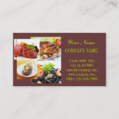 geroosterde kip, privé-kok-diner catering visitekaartje (Voorkant)