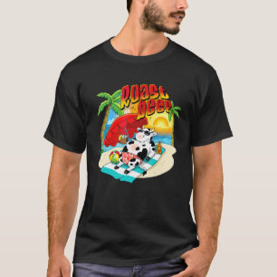 Geroosterde Koe op Strandvakantie Zonnebrand Kinde T-shirt