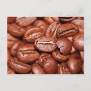 Geroosterde koffiebonen briefkaart