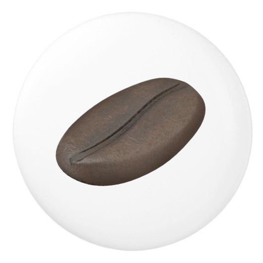 Geroosterde koffieboon keramische knop (Voorkant)