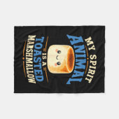 Geroosterde marshmallow kampvuur s'mores  fleece deken (Voorkant (Horizontaal))