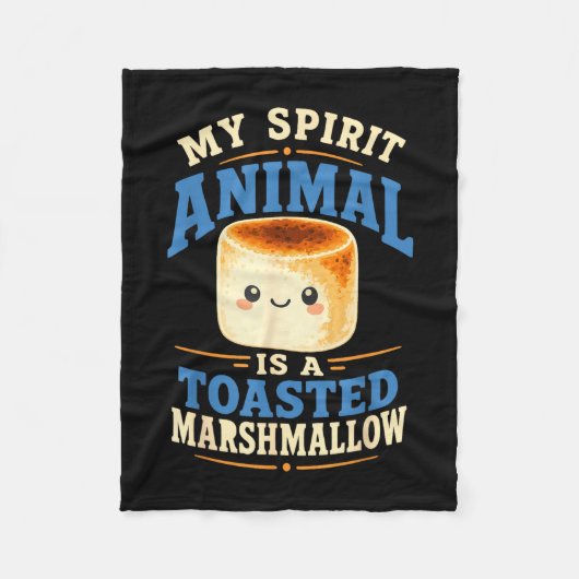 Geroosterde marshmallow kampvuur s'mores  fleece deken (Voorkant)