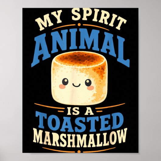Geroosterde marshmallow kampvuur s'mores  poster (Voorkant)