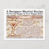 Geroosterde Marshmallow Martini Recept Briefkaart (Voorkant)