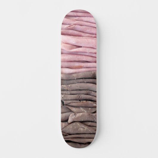Geroosterde rundvlees en honingham persoonlijk skateboard (Voorkant)