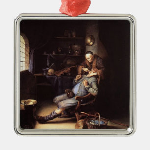 Gerrit Dou - De extractie van Tooth Metalen Ornament
