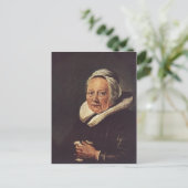 Gerrit Dou - Portret van een oude vrouw Briefkaart (Staand voorkant)