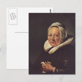 Gerrit Dou - Portret van een oude vrouw Briefkaart (Voorkant / Achterkant)