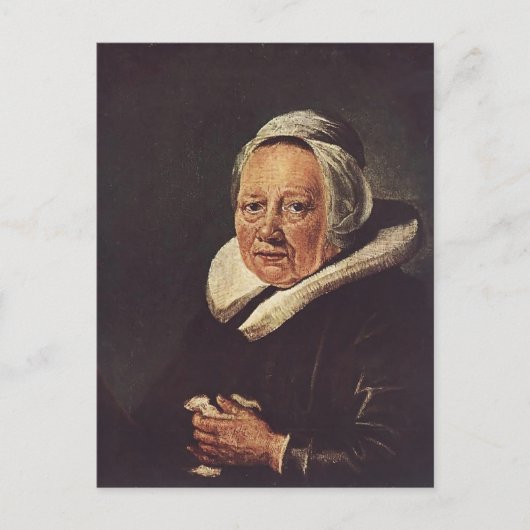 Gerrit Dou - Portret van een oude vrouw Briefkaart (Voorkant)