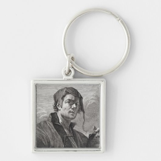 Gerrit van Honthorst (1590-1656), gegraveerd door Sleutelhanger (Voorkant)