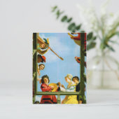 Gerrit Van Honthorst Musical Group Balcony Art Briefkaart (Staand voorkant)