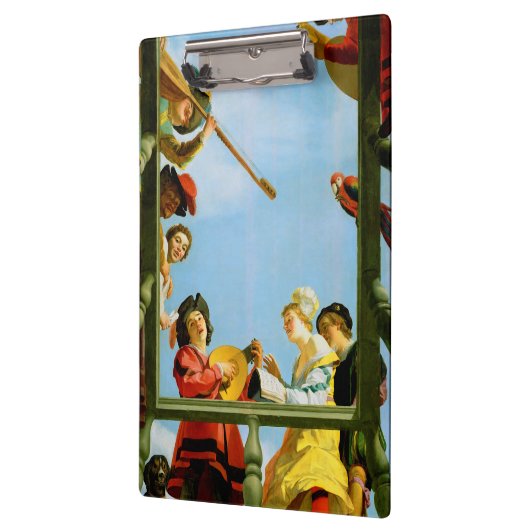 Gerrit Van Honthorst Musical Group Balcony Art Klembord (Links)