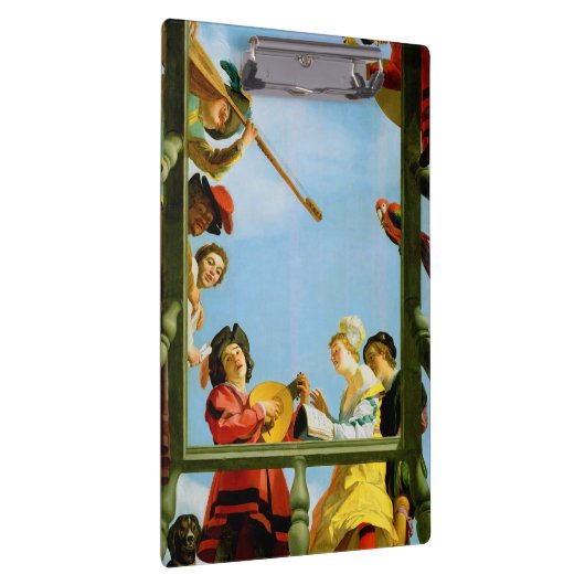 Gerrit Van Honthorst Musical Group Balcony Art Klembord (Rechts)