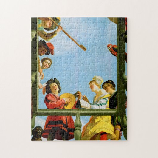 Gerrit Van Honthorst Musical Group Balcony Art Legpuzzel (Verticaal)