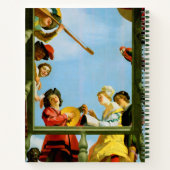Gerrit Van Honthorst Musical Group Balcony Art Notitieboek (Achterkant)