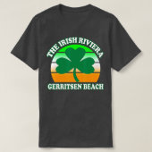 Gerritsen Beach Irish Riviera Funny Shamrock Retro T-shirt (Design voorkant)
