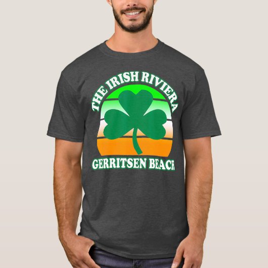 Gerritsen Beach Irish Riviera Funny Shamrock T-shirt (Voorkant)