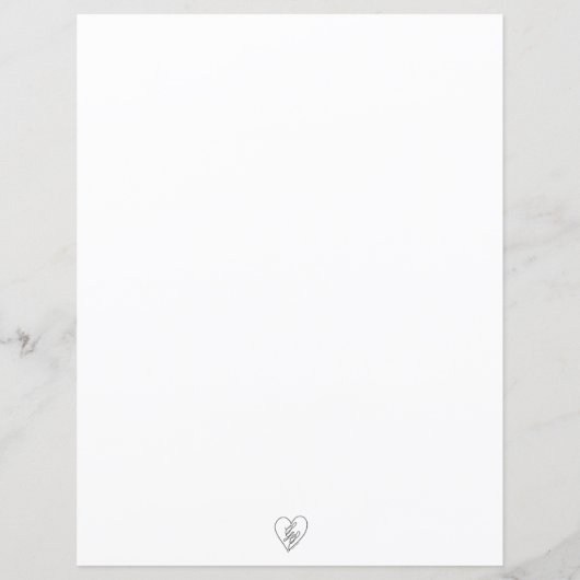 Gerry Giraffe White Lined Paper Sheet (Achterkant)