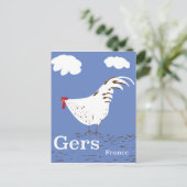 Gers Frankrijk Vintage reisposter Briefkaart (Staand voorkant)
