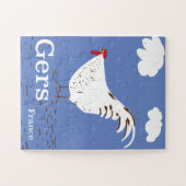 Gers Frankrijk Vintage reisposter Legpuzzel (Horizontaal)