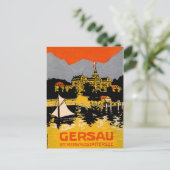 Gersau, Lucerne Lake, zeilboot, Zwitserland Briefkaart (Staand voorkant)