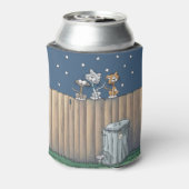 Gerst Katten op een hek-Koelbox Blikjeskoeler (Blikje Achterkant)